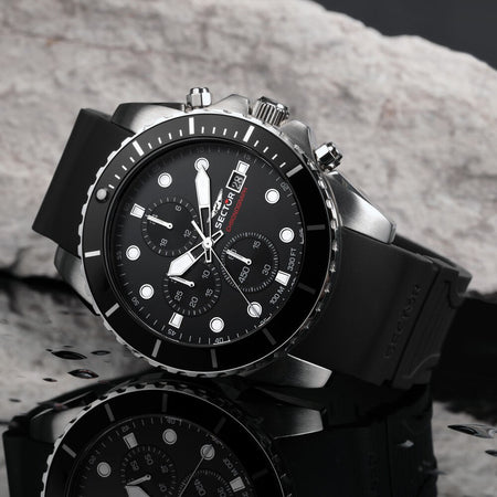 Orologio SECTOR uomo 450 cronografo gomma nero
