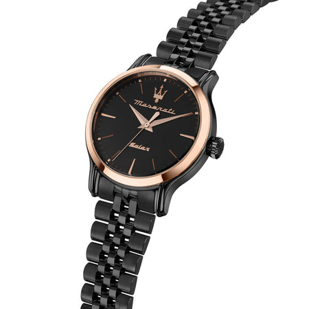 Orologio MASERATI donna Epoca Solar acciaio nero