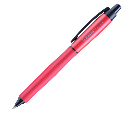 STABILO Penna roller con meccanismo a pressione, PALETTE Rossa