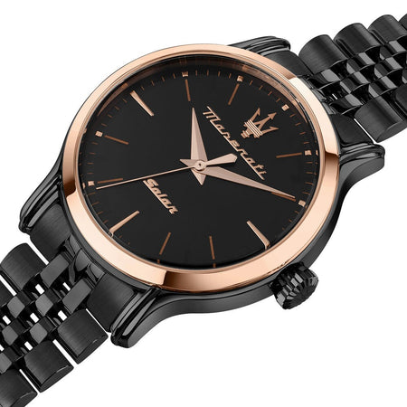 Orologio MASERATI donna Epoca Solar acciaio nero