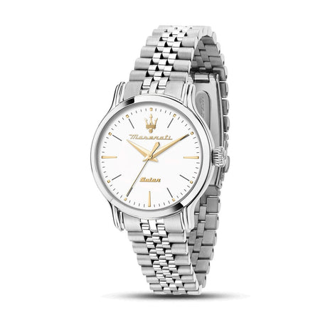 Orologio MASERATI donna Epoca Solar acciaio / bianco