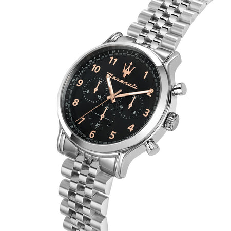 Orologio MASERATI uomo Epoca cronografo acciaio / nero