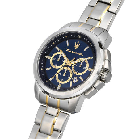 Orologio MASERATI uomo Successo acciaio / blu + bracciale