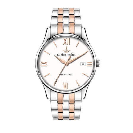 Orologio LUCIEN ROCHAT uomo Montreux data bicolore / bianco