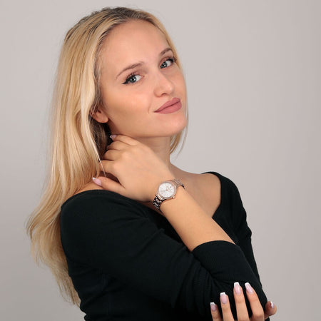 Orologio TRUSSARDI donna T-sky tempo acciaio oro rosa / argento