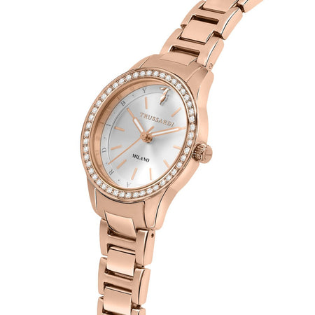 Orologio TRUSSARDI donna T-sky tempo acciaio oro rosa / argento