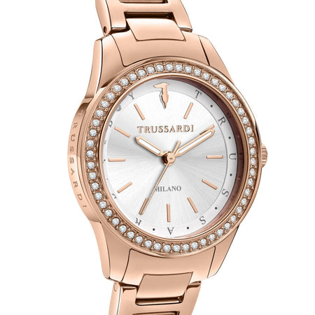 Orologio TRUSSARDI donna T-sky tempo acciaio oro rosa / argento