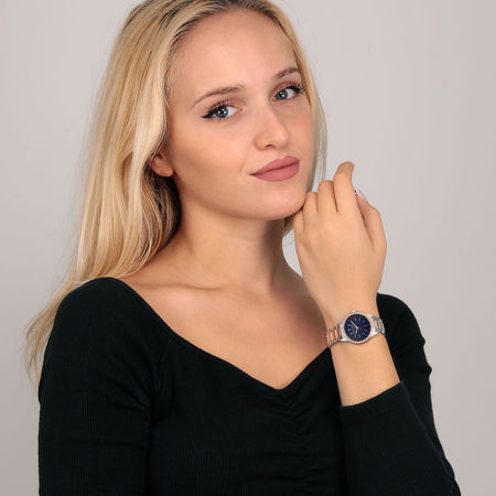 Orologio TRUSSARDI donna T-sky tempo bicolore / blu