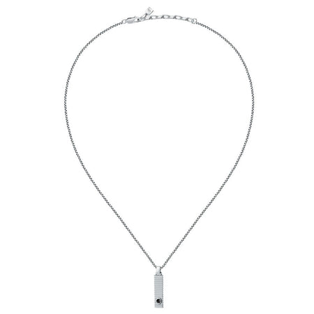 Pendente MORELLATO uomo Motown acciaio / pietra nera