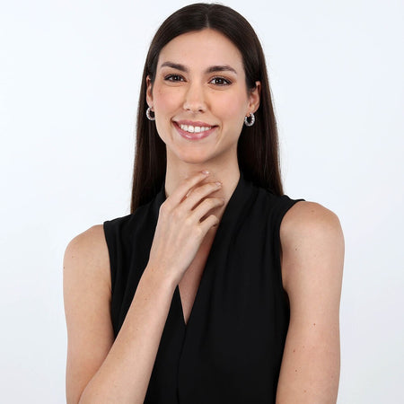 Orecchini MORELLATO donna Tesori argento 925 - cristalli bianchi