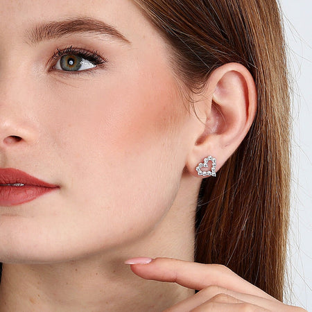 Orecchini MORELLATO donna Tesori argento 925 - cuori bianchi