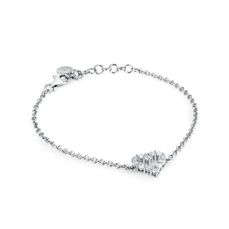 Bracciale MORELLATO donna Tesori argento 925 - cuore bianco