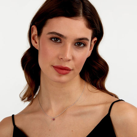 Pendente MORELLATO donna Tesori arg. 925 - cristallo rosso