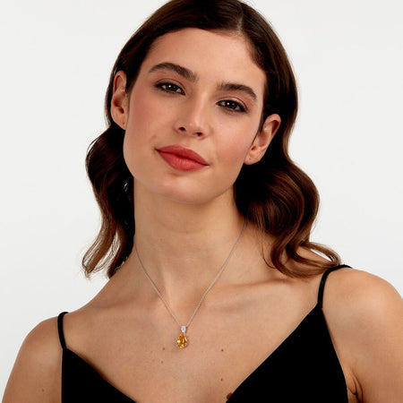 Pendente MORELLATO donna Tesori arg. 925 - pietra gialla