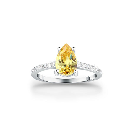 Anello MORELLATO donna Tesori arg. 925 - pietra gialla