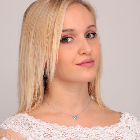 Pendente MORELLATO donna Tesori arg. 925 - pietra azzurra