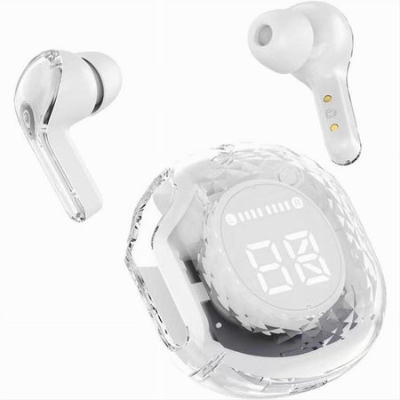 Auricolari Bluetooth 5.3 Trasparenti Ultrapods Pro Con Cofanetto Di Ricarica Led