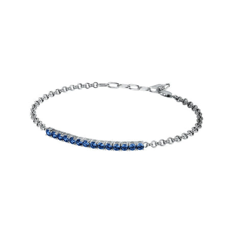 Bracciale MORELLATO uomo Tennis argento 925 / pietre blu