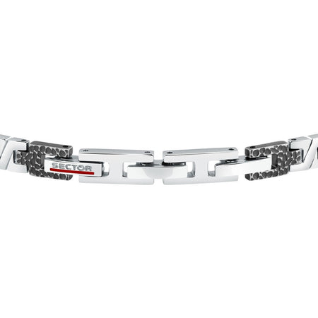 Bracciale SECTOR uomo Energy acciaio / nero