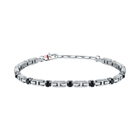 Bracciale SECTOR uomo Tennis acciaio / pietre nere