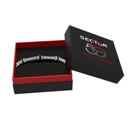 Bracciale SECTOR uomo Premium alluminio /  nero