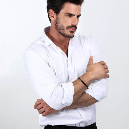 Bracciale SECTOR uomo Bandy pelle / acciaio nero