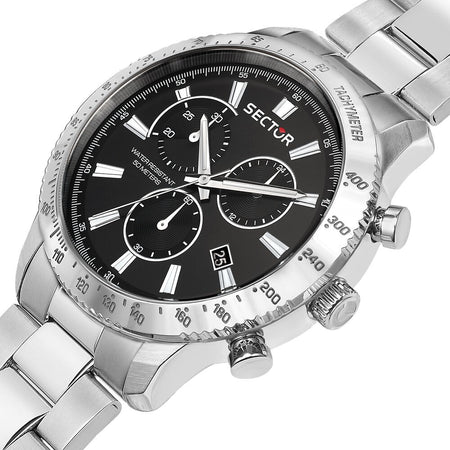 Orologio SECTOR Uomo 270 Cronografo Acciaio Nero