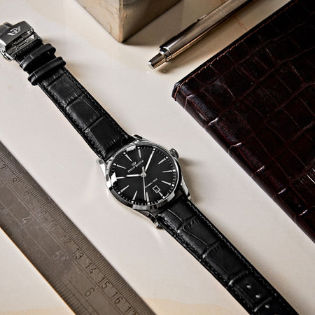 Orologio PHILIP WATCH uomo Sunray datario pelle nero