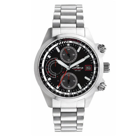 Orologio LORENZ uomo Solar E-Powered nero / rosso