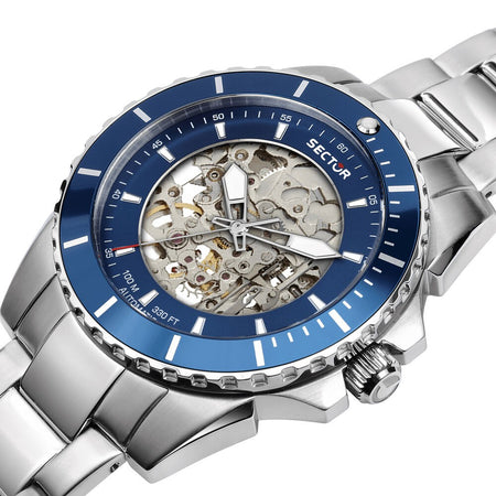 Orologio SECTOR uomo 450 Automatico acciaio / blu
