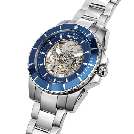 Orologio SECTOR uomo 450 Automatico acciaio / blu