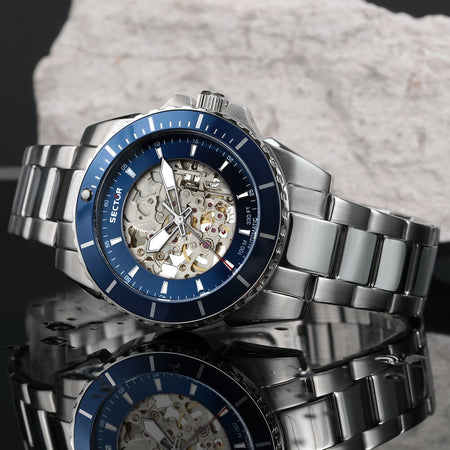 Orologio SECTOR uomo 450 Automatico acciaio / blu