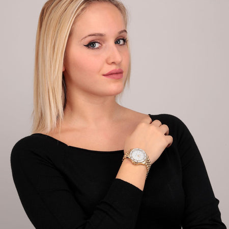 Orologio SECTOR donna 230 acciaio dorato / bianco