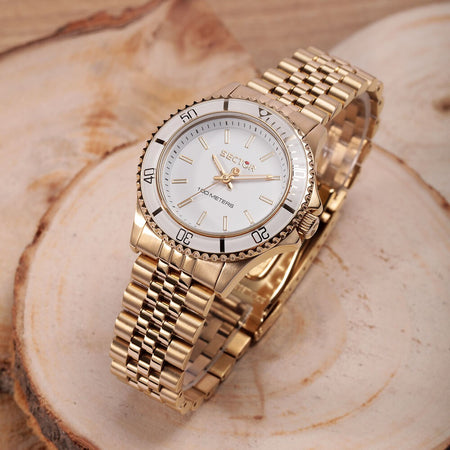 Orologio SECTOR donna 230 acciaio dorato / bianco