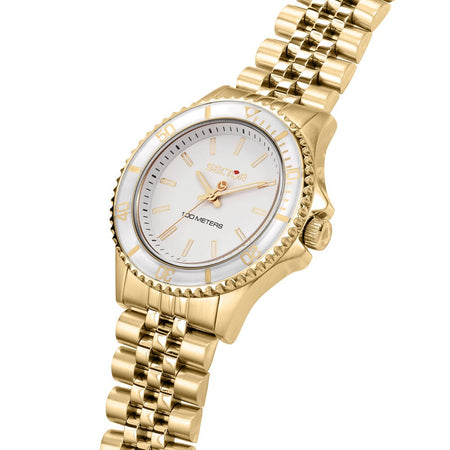 Orologio SECTOR donna 230 acciaio dorato / bianco