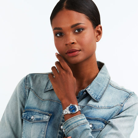 Orologio SECTOR donna 240 datario acciaio / blu