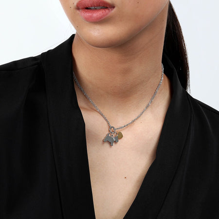 Collana MORELLATO donna Mascotte cane / cuore dorato