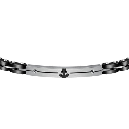 Bracciale SECTOR uomo Ceramic nero / ancora