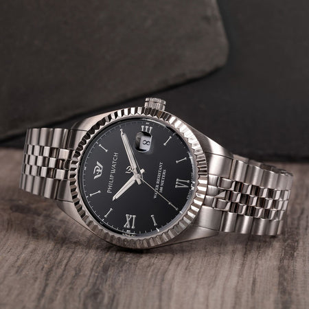 Orologio PHILIP WATCH uomo Caribe datario acciaio / nero