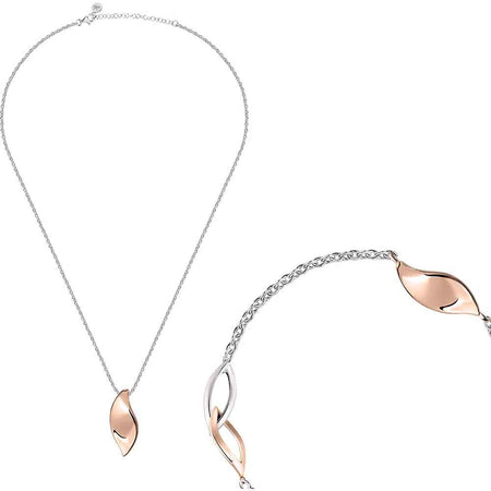 Special Set MORELLATO donna Foglia Collana / Bracciale arg. 925