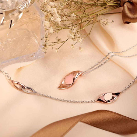 Special Set MORELLATO donna Foglia Collana / Bracciale arg. 925