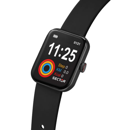 Smartwatch SECTOR S-03 gomma nero con cuffie
