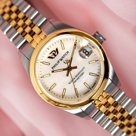 Orologio PHILIP WATCH donna Caribe data bicolore / madreperla