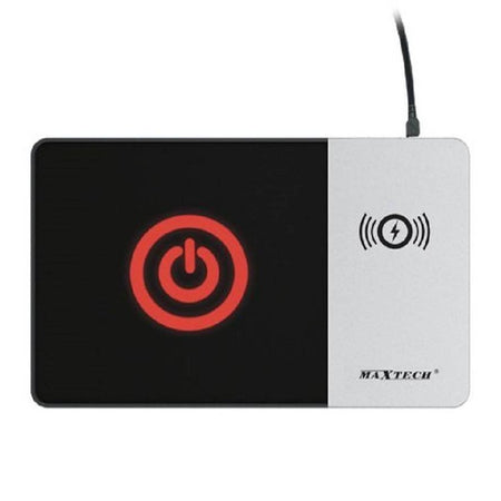 Tappetino Mouse Con Caricabatterie Wireless 10w Mouse Pad Maxtech G-mpad18