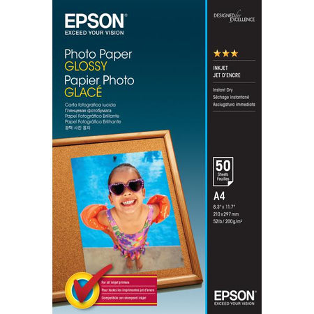 Epson Photo Paper Glossy - A4 - 50 Fogli