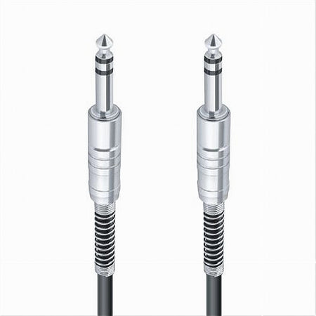 Cavo Collegamento 2 Jack Da 6.5mm 1.8 Mt Cavetto Microfono Audio Stereo Jjack-06