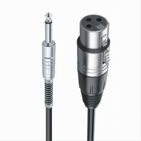 Cavo Jack 6.5 Mm Mono A Xlr Femmina Audio Prolunga Per Microfono 1.8 Mt Jxlr-01