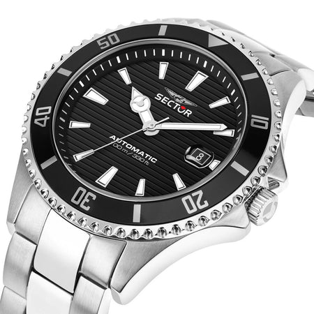 Sector 230 – Orologio Uomo Automatico Acciaio Datario Nero  (R3223161006)