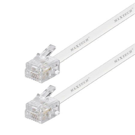Cavo Prolunga Telefonica Rj11 5mt Collegamento Telefonico Maxtech Modem Rj11-5.0m