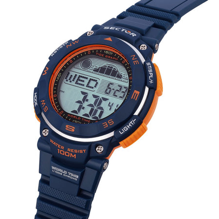 Sector EX-35 – Orologio Digitale Blu Arancione Uomo (R3251534001)